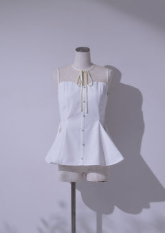 Sheer Peplum Tops