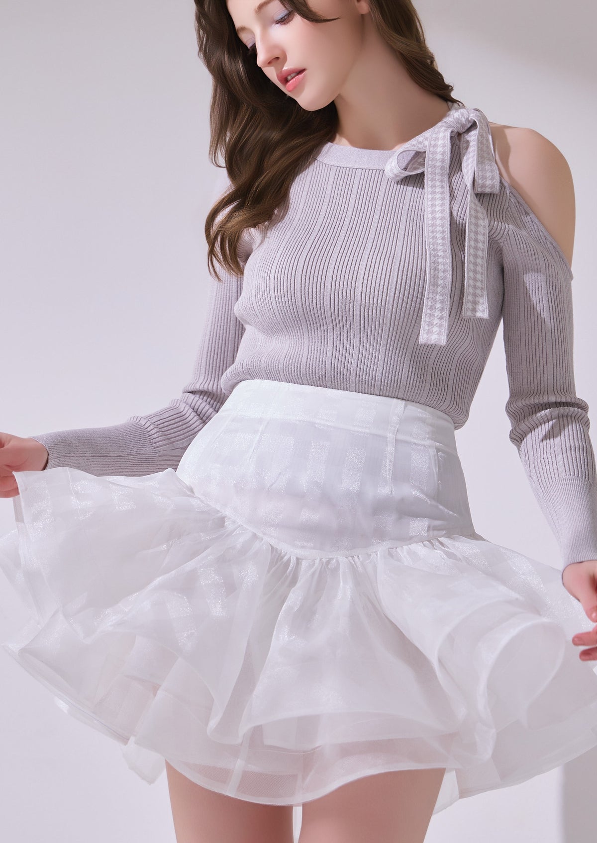 Volée Check Mini Skirt