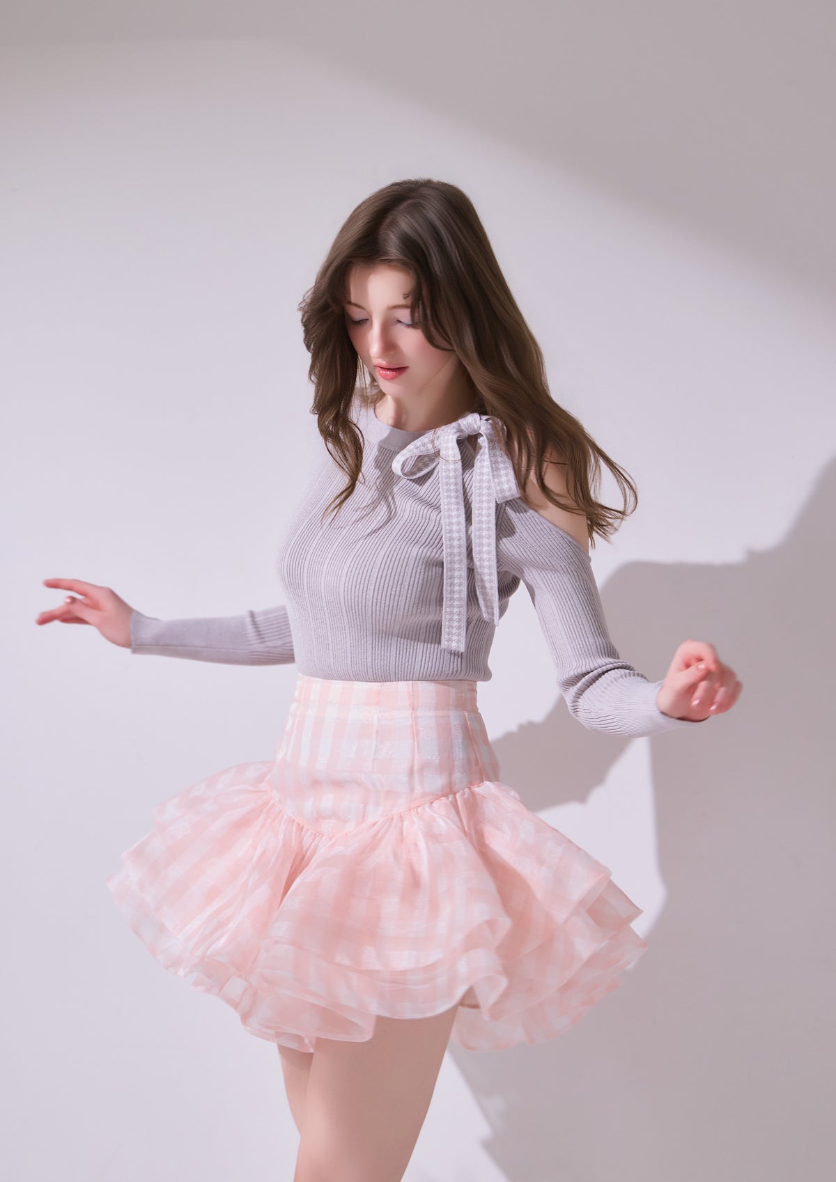 Volée Check Mini Skirt