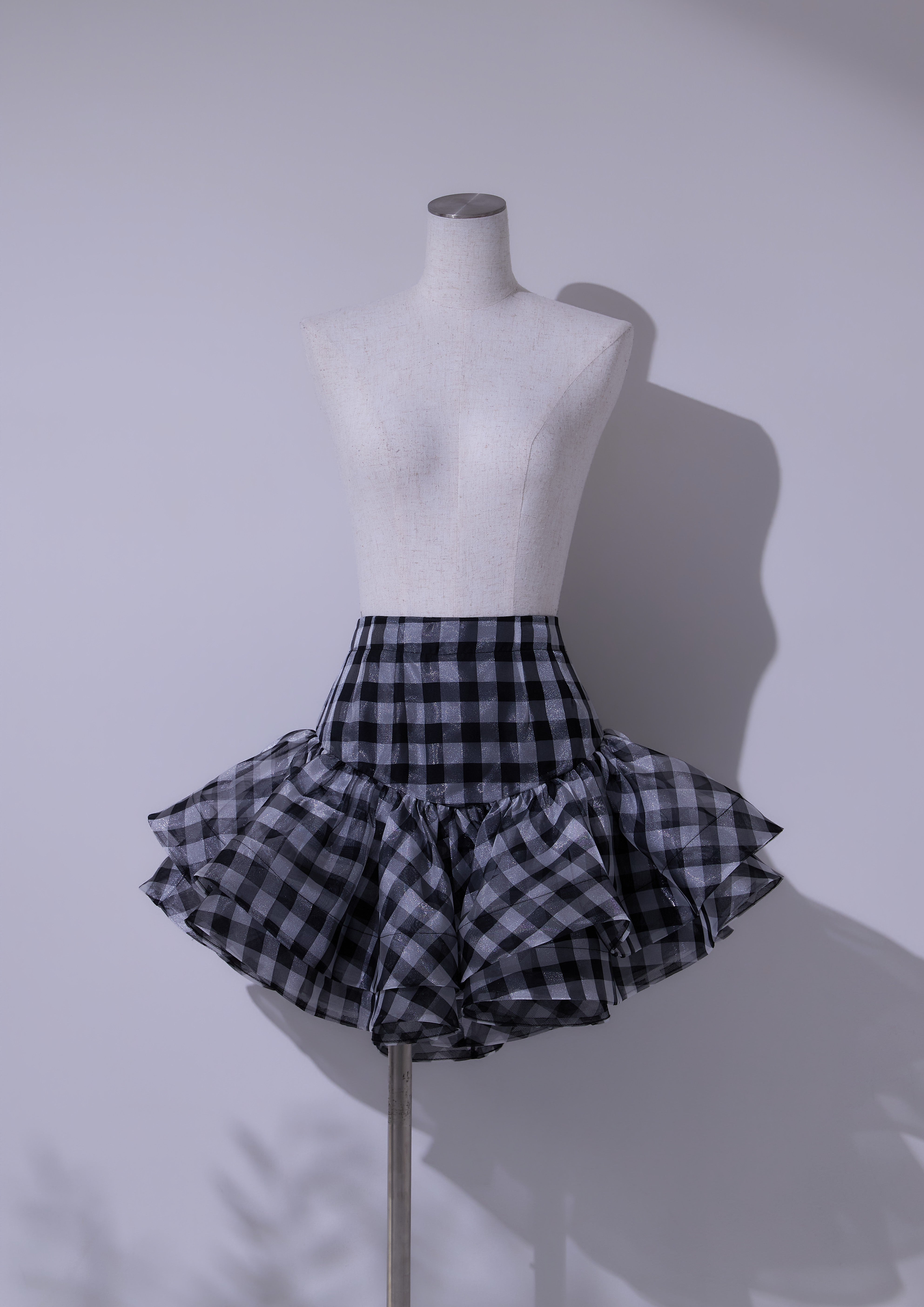 Volée Check Mini Skirt