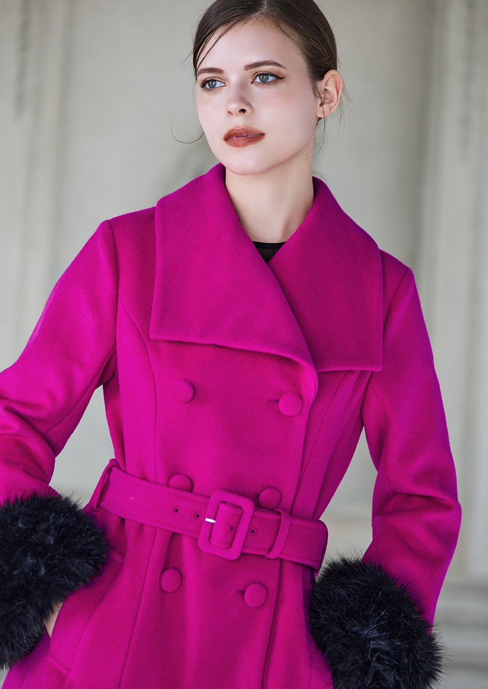 完売　Riu ピンク ロングコート Principal icon coat Principal icon coat – Riu