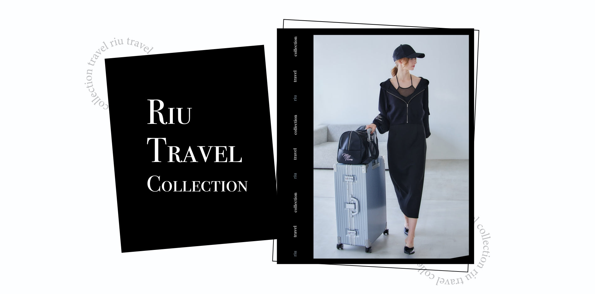 Riu リウ Rちゃん ウィンドウペーン アンブレラ トレンチコート