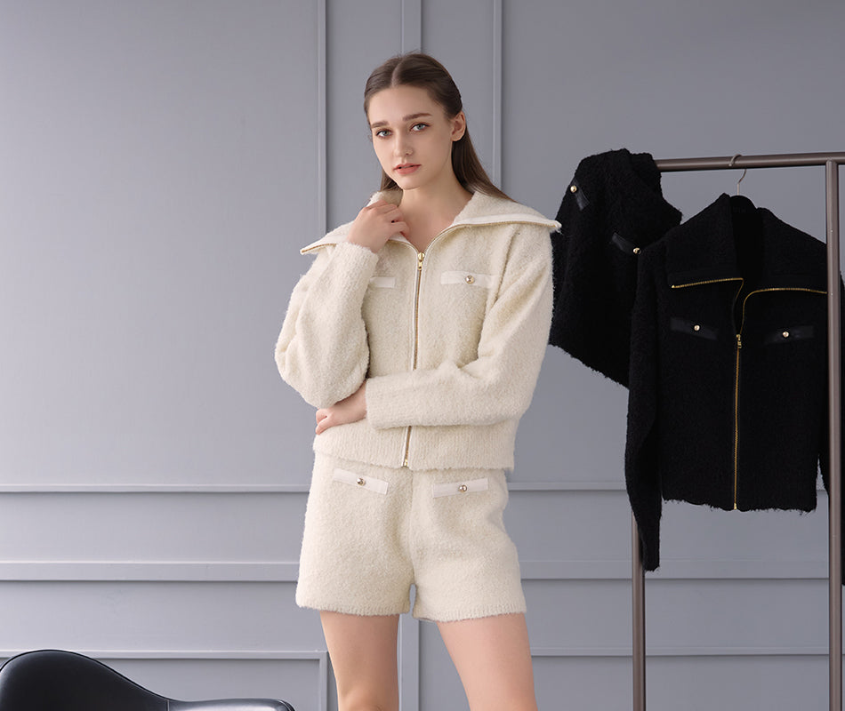 新品 Riu リウ Rちゃん Fur collar middle coat モカ 新品 Riu リウ Rちゃん Fur collar middle coat モカ Outers – Riu