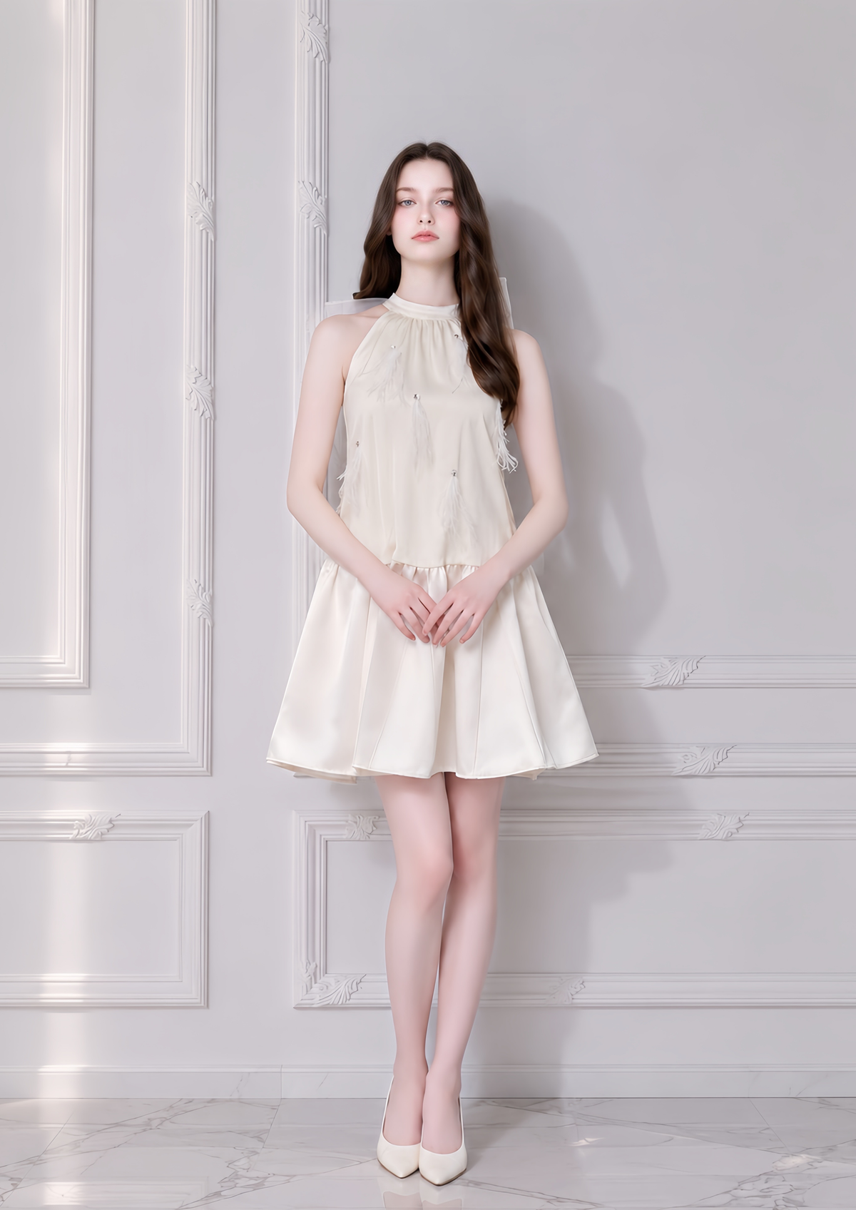 Plume Bijou Mini Dress