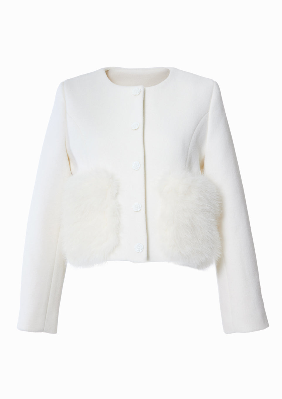 Riu Rose no collar jacket ピンク Rose no collar jacket – Riu